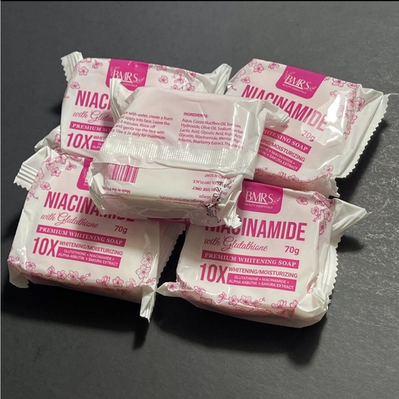 5x BMRS Niacinamide with Glutathione Premium Brightening Soap (70g each) - Picture 3 of 9